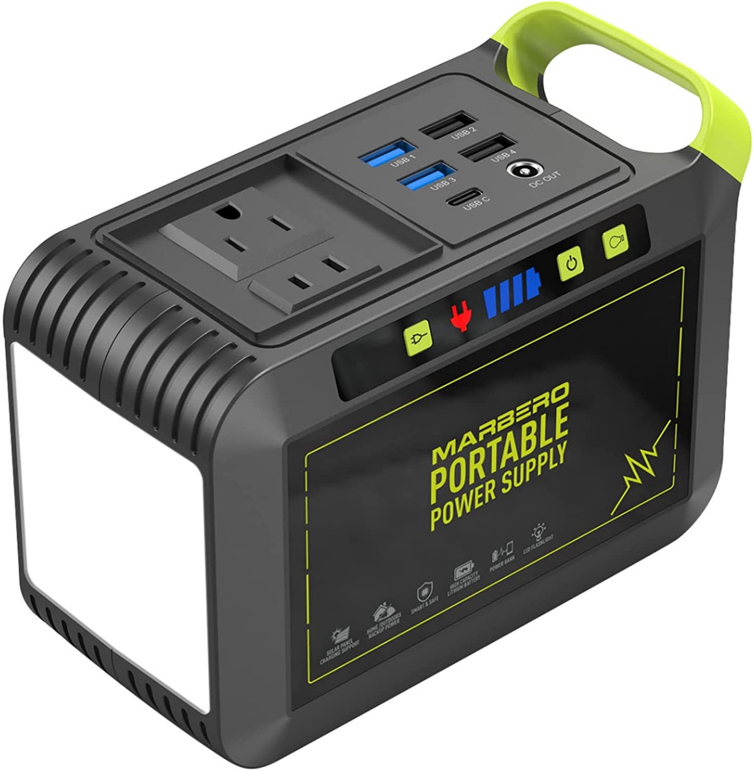 MARBERO 80W Continuous / 120W Peak Portable Solar Generator